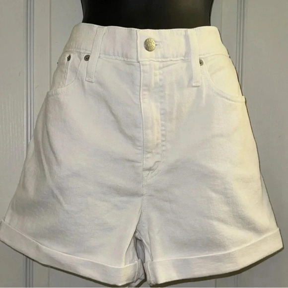 J. Crew White Denim Shorts - Picture 1 of 5
